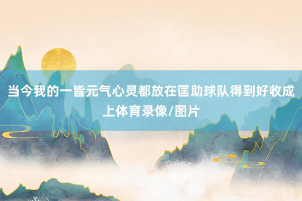 当今我的一皆元气心灵都放在匡助球队得到好收成上体育录像/图片