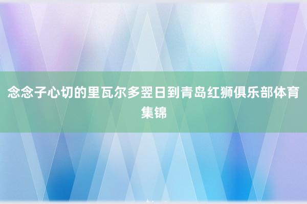 念念子心切的里瓦尔多翌日到青岛红狮俱乐部体育集锦