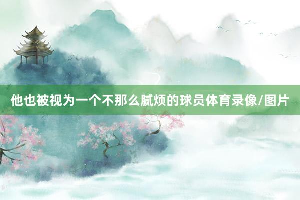 他也被视为一个不那么腻烦的球员体育录像/图片
