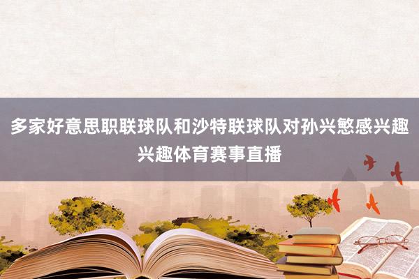 多家好意思职联球队和沙特联球队对孙兴慜感兴趣兴趣体育赛事直播