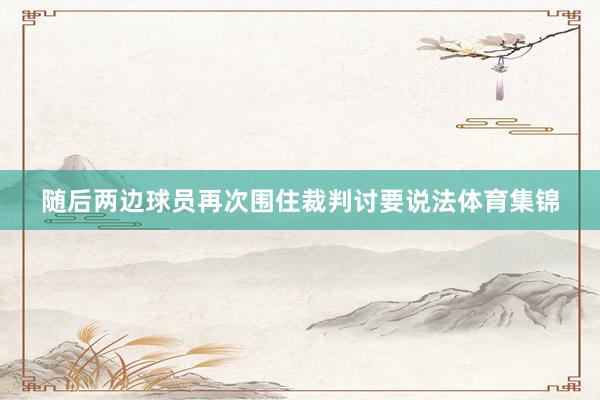 随后两边球员再次围住裁判讨要说法体育集锦