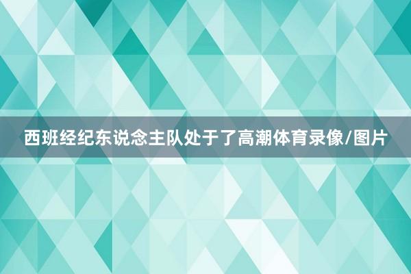 西班经纪东说念主队处于了高潮体育录像/图片