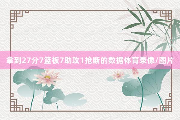 拿到27分7篮板7助攻1抢断的数据体育录像/图片