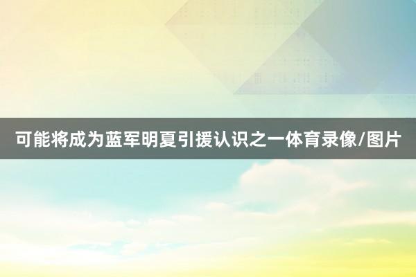 可能将成为蓝军明夏引援认识之一体育录像/图片
