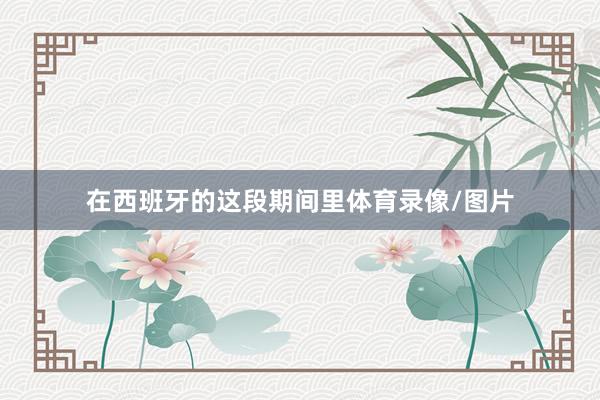 在西班牙的这段期间里体育录像/图片