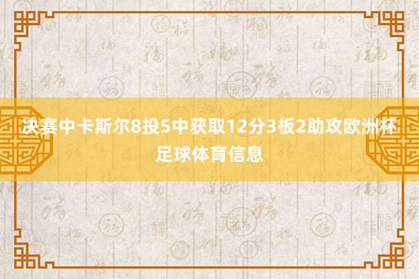 决赛中卡斯尔8投5中获取12分3板2助攻欧洲杯足球体育信息