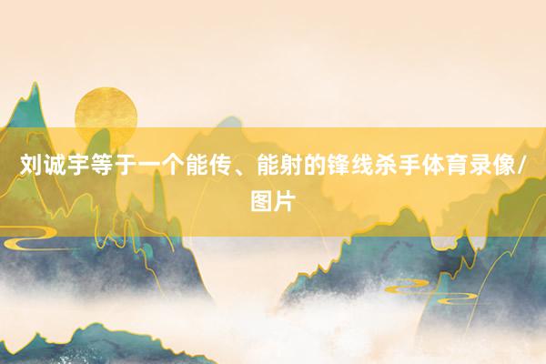 刘诚宇等于一个能传、能射的锋线杀手体育录像/图片