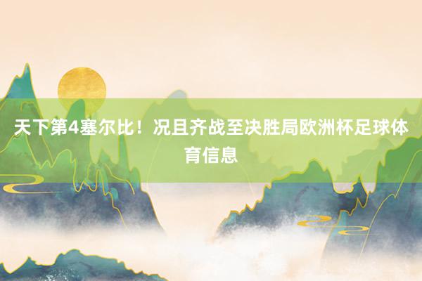 天下第4塞尔比！况且齐战至决胜局欧洲杯足球体育信息